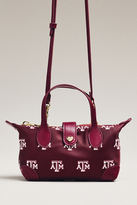 Stoney Clover Lane College Football Pouchette Crossbody Bag In Red