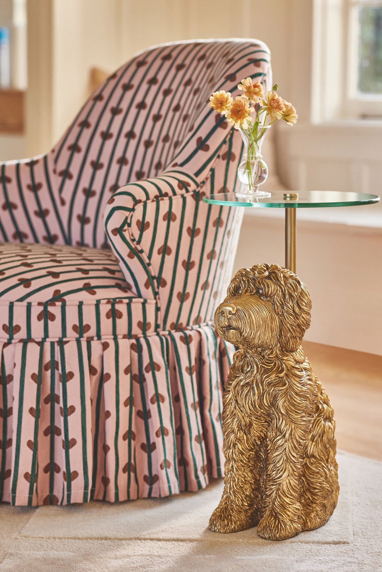 The Dog Icon Side Table - Doodle, One Size