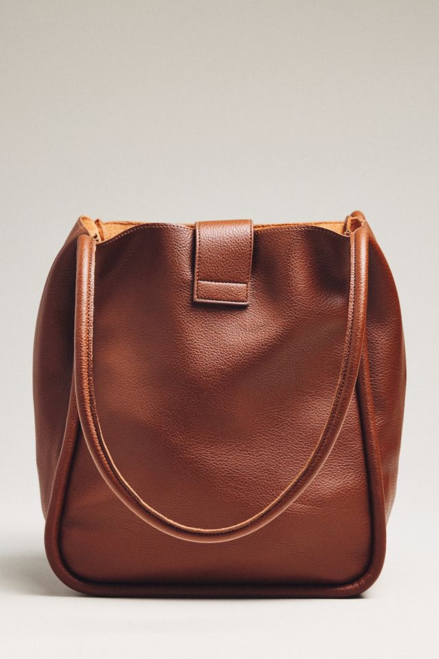 By Anthropologie Slouchy Buckle Tote #1