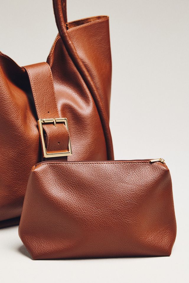 By Anthropologie Slouchy Buckle Tote #2
