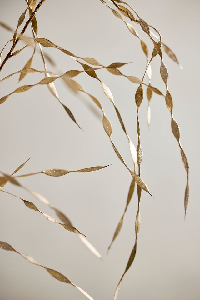 Faux Golden Grass Spray #1