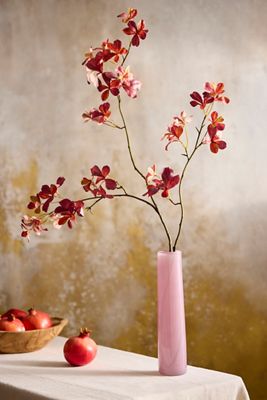 Faux Burgundy Leaves Spray