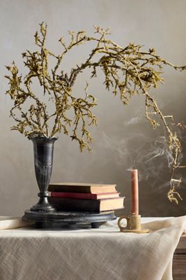 Faux Mossy Branch Spray