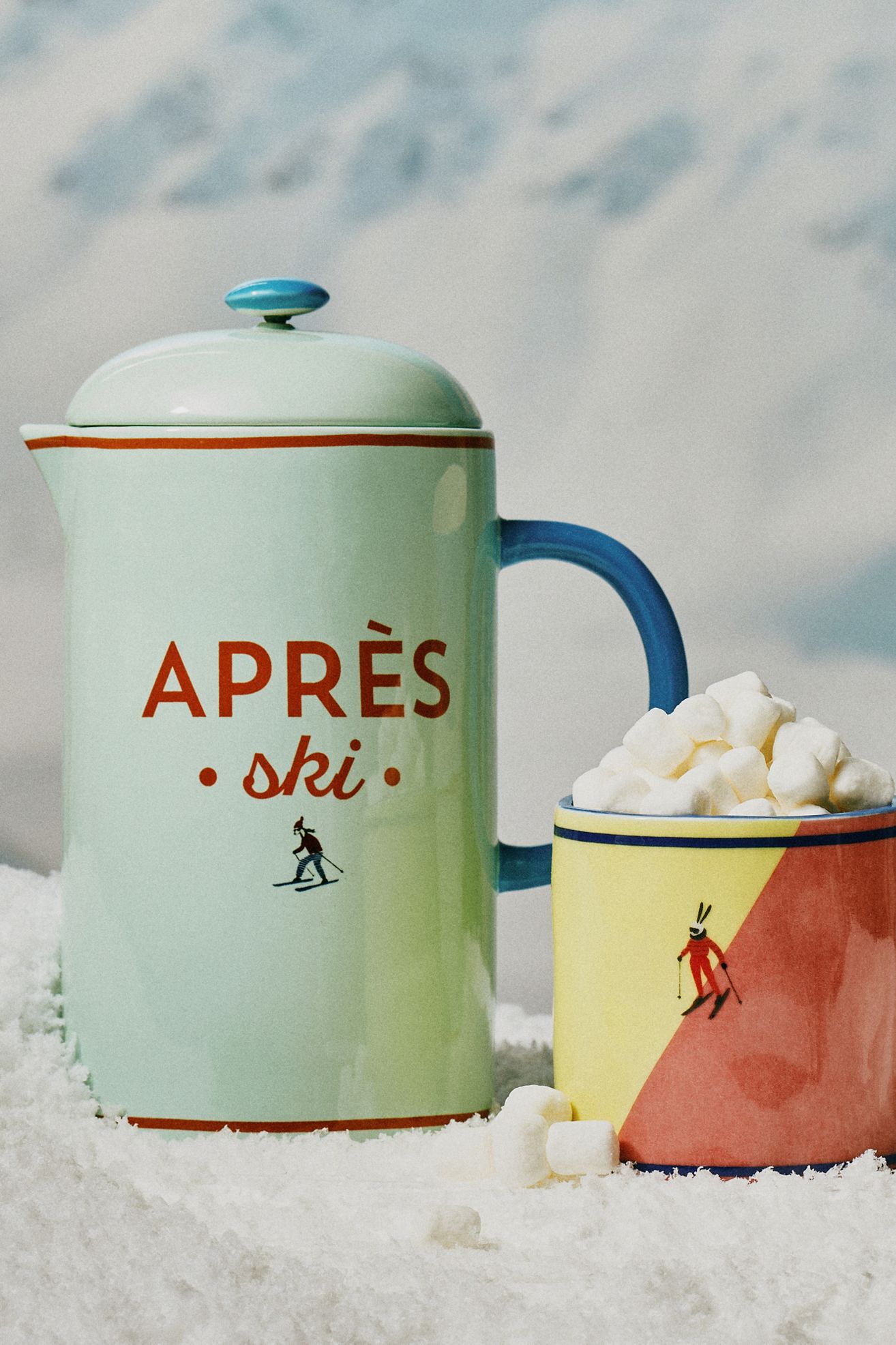 Après Ski French Press - Mint, Standard, One Size
