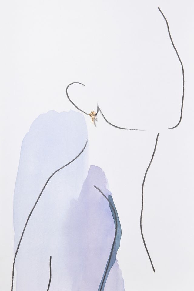 Rose Post Earrings #2