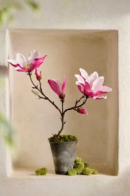 Faux Magnolia Spray