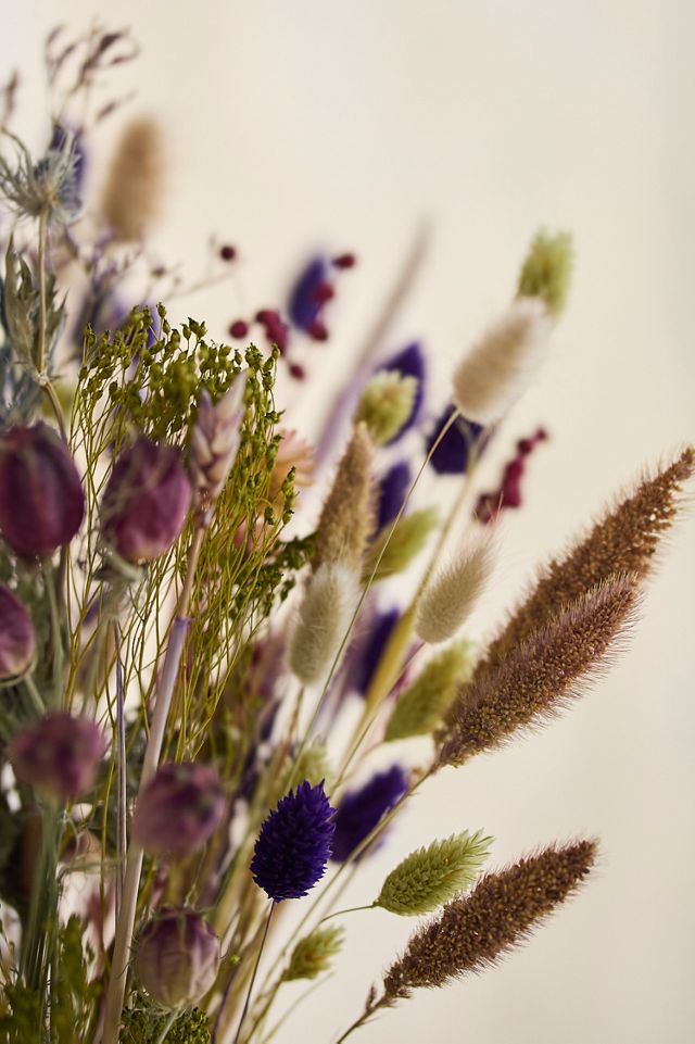 Dutch Field Mix Dried Bouquet, Purple Dusk #3