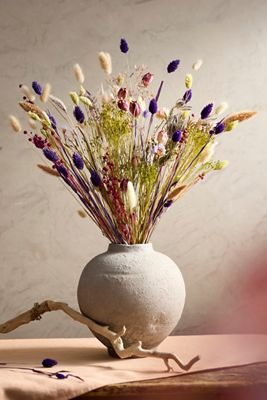 Dutch Field Mix Dried Bouquet, Purple Dusk