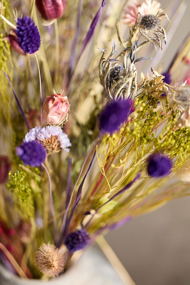 Dutch Field Mix Dried Bouquet, Purple Dusk #2
