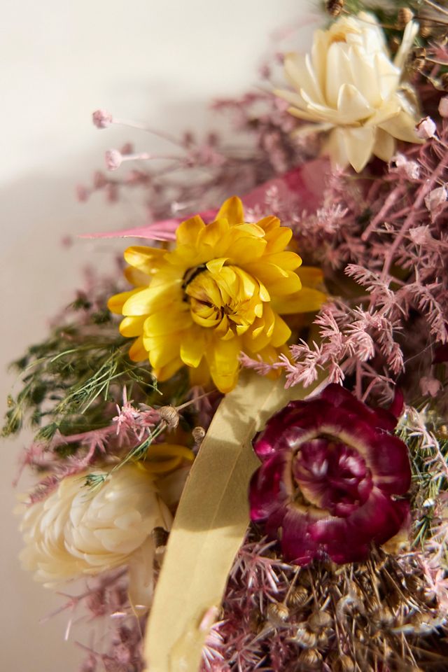 Autumnal Garden Dried Wreath #3