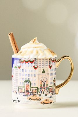 Holiday in the City Stoneware Mug