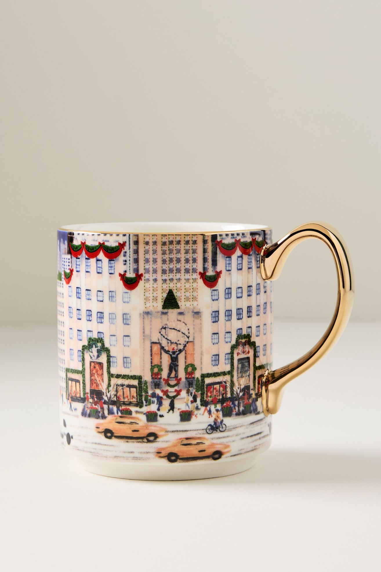 Holiday in the City Stoneware Mug - NYC, Standard, One Size
