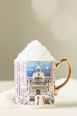 Mug en grès Vacances dans la ville