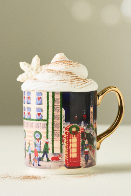 Holiday in the City Stoneware Mug product page