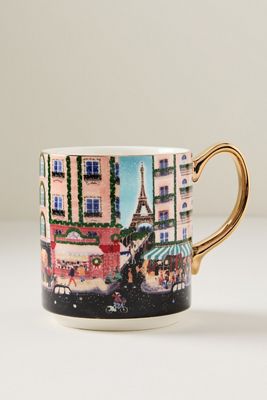 Holiday in the City Stoneware Mug
