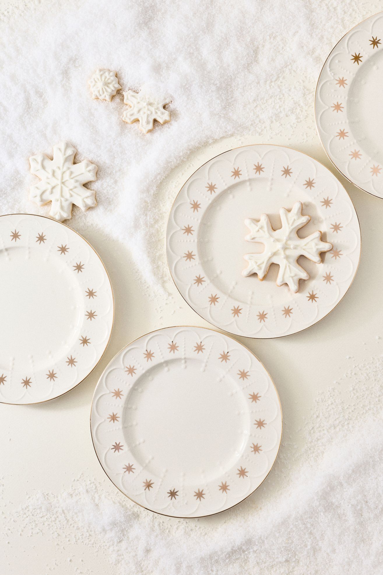 New York City Ballet Stoneware Dessert Plates, Set of 4 - White, Standard, Set Of 4