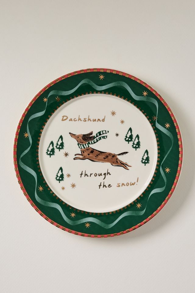 Caroline Stoneware Holiday Dessert Plate #3