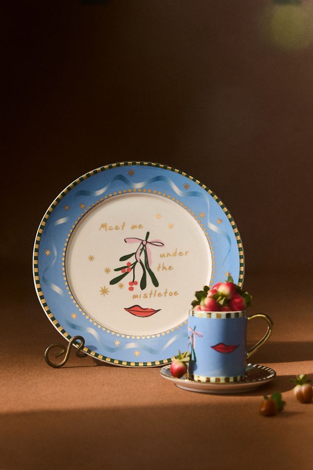 Caroline Stoneware Holiday Dessert Plate #4
