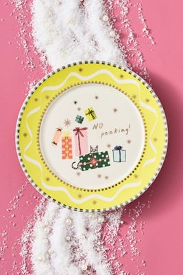 Caroline Stoneware Holiday Dessert Plate