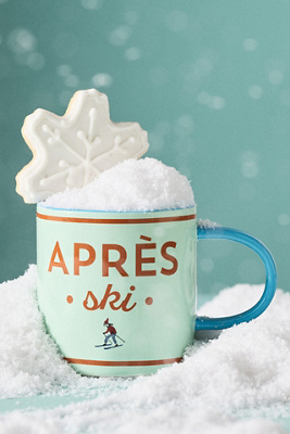 Anthropologie Apres Ski Stoneware Mug In Green
