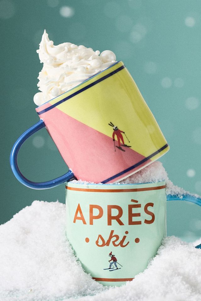 Après Ski Handpainted Stoneware Mug #1