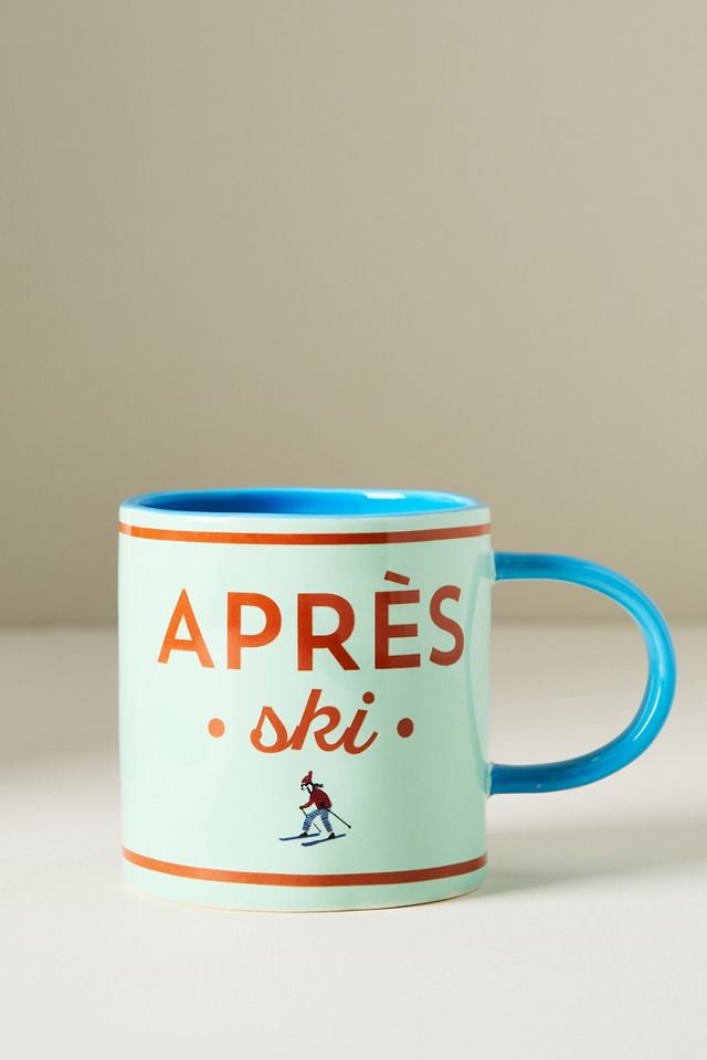Après Ski Handpainted Stoneware Mug #2