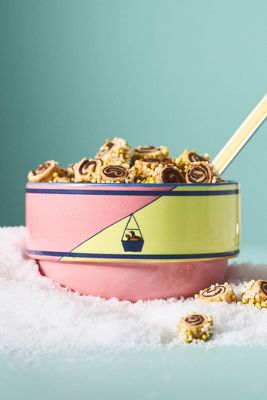 Ciotola per Noci in Ceramica Dipinta a Mano Après Ski