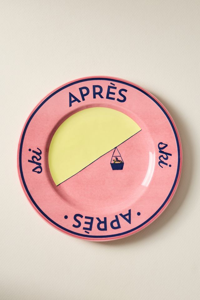 Apres Ski Stoneware Dessert Plate #2