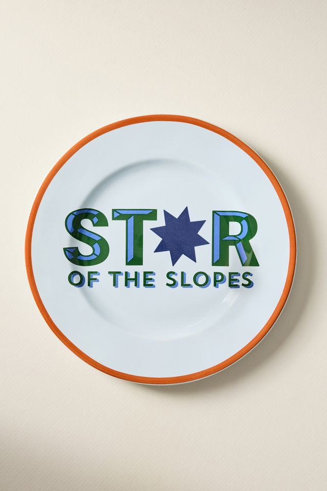 Après Ski Stoneware Dessert Plate #2