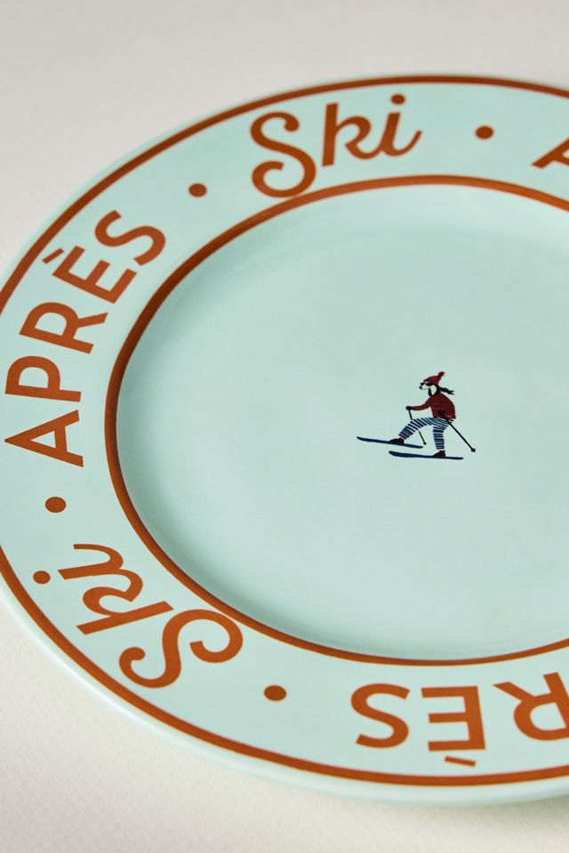 Après Ski Stoneware Dessert Plate #5