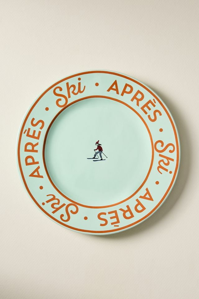 Après Ski Stoneware Dessert Plate #3