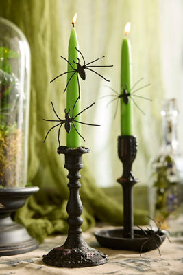 Terrain Spider Candle Pins, Set Of 4 In Black