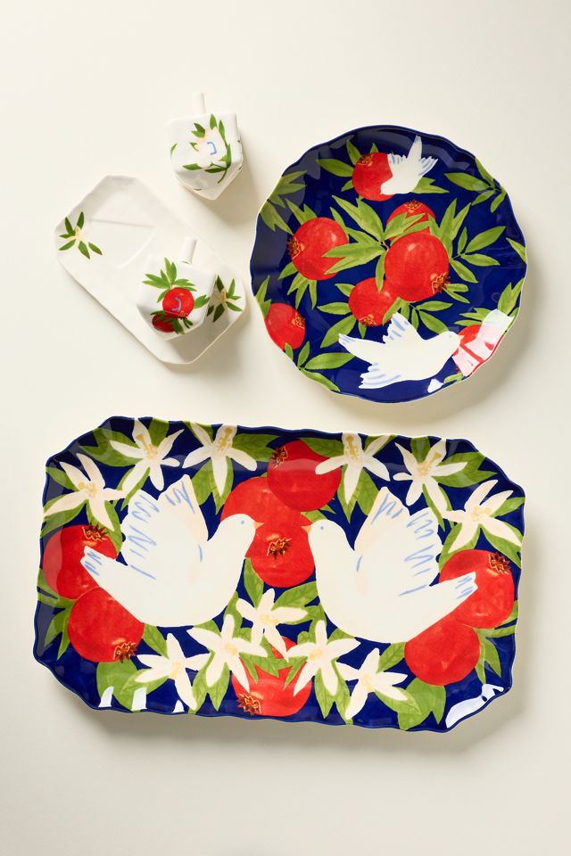 Leah Reena Goren Holiday Stoneware Platter #1