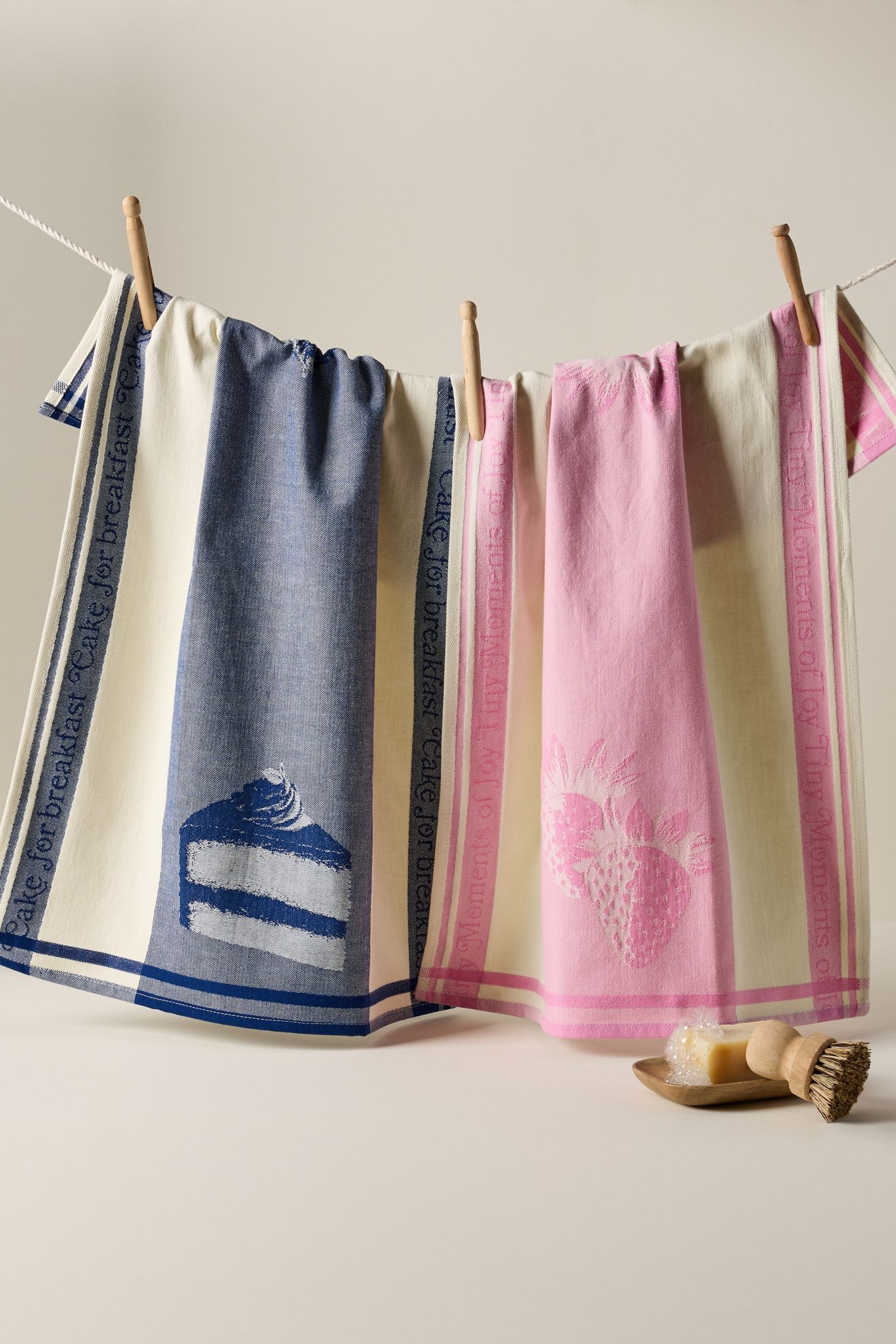 Ariane Jacquard Dish Towels, Set of 2 - Multi, Standard, Set Of 2