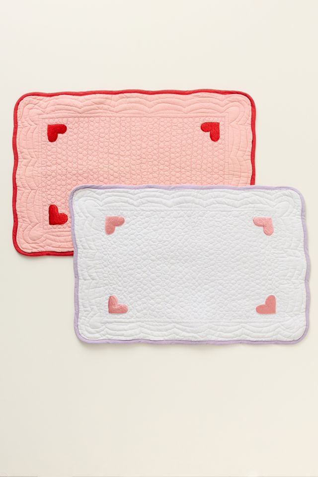 Quilted Heart Reversible Placemat #1
