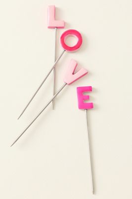 Valentine's Day Cocktail Picks, Set of 4
