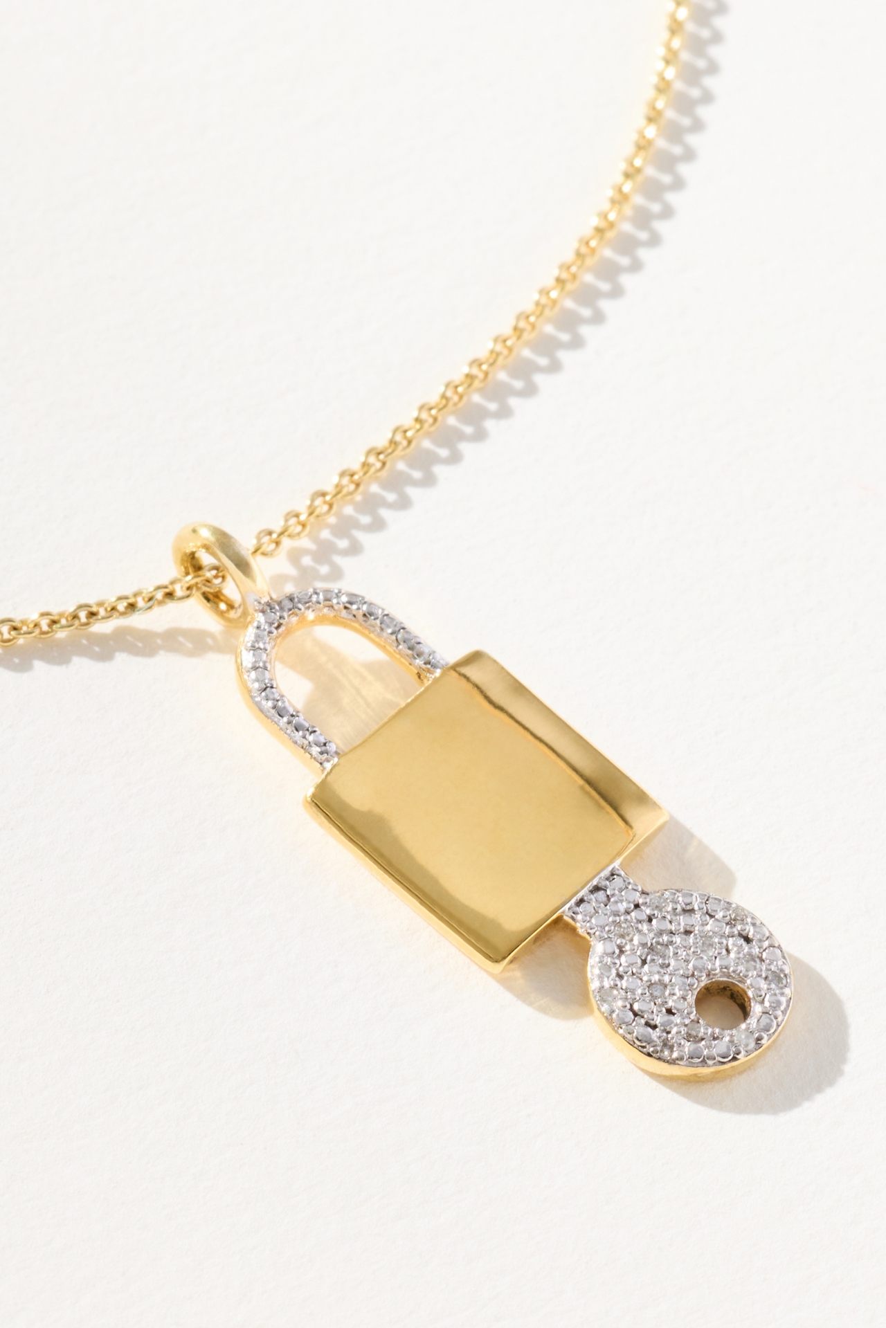 Pavé the Way Unlock Your Passion & Purpose Necklace