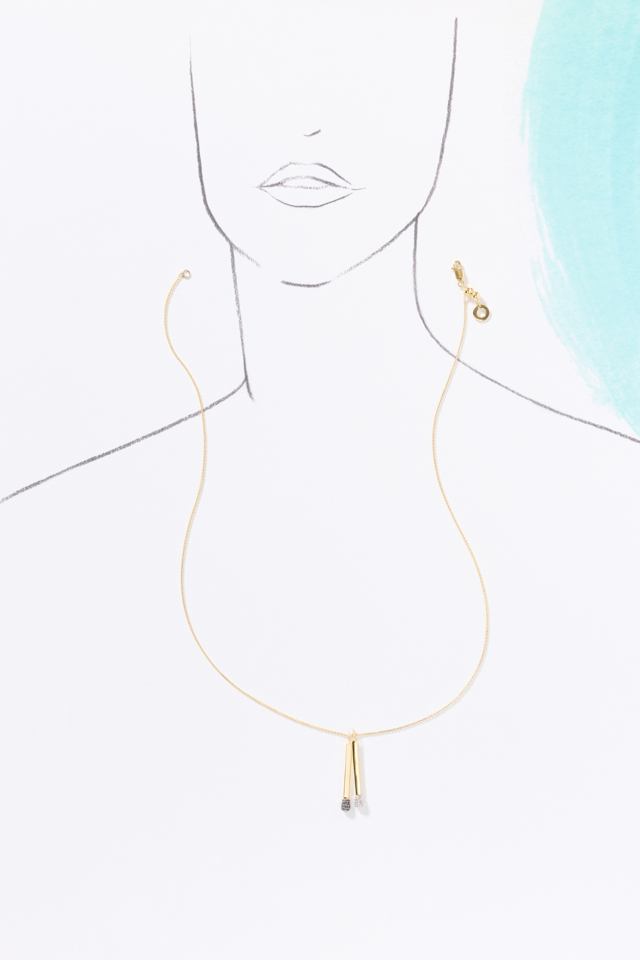 Pavé the Way A Perfect Match Necklace
