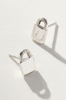 Pavé the Way Lock In Your Superpower Stud Earrings