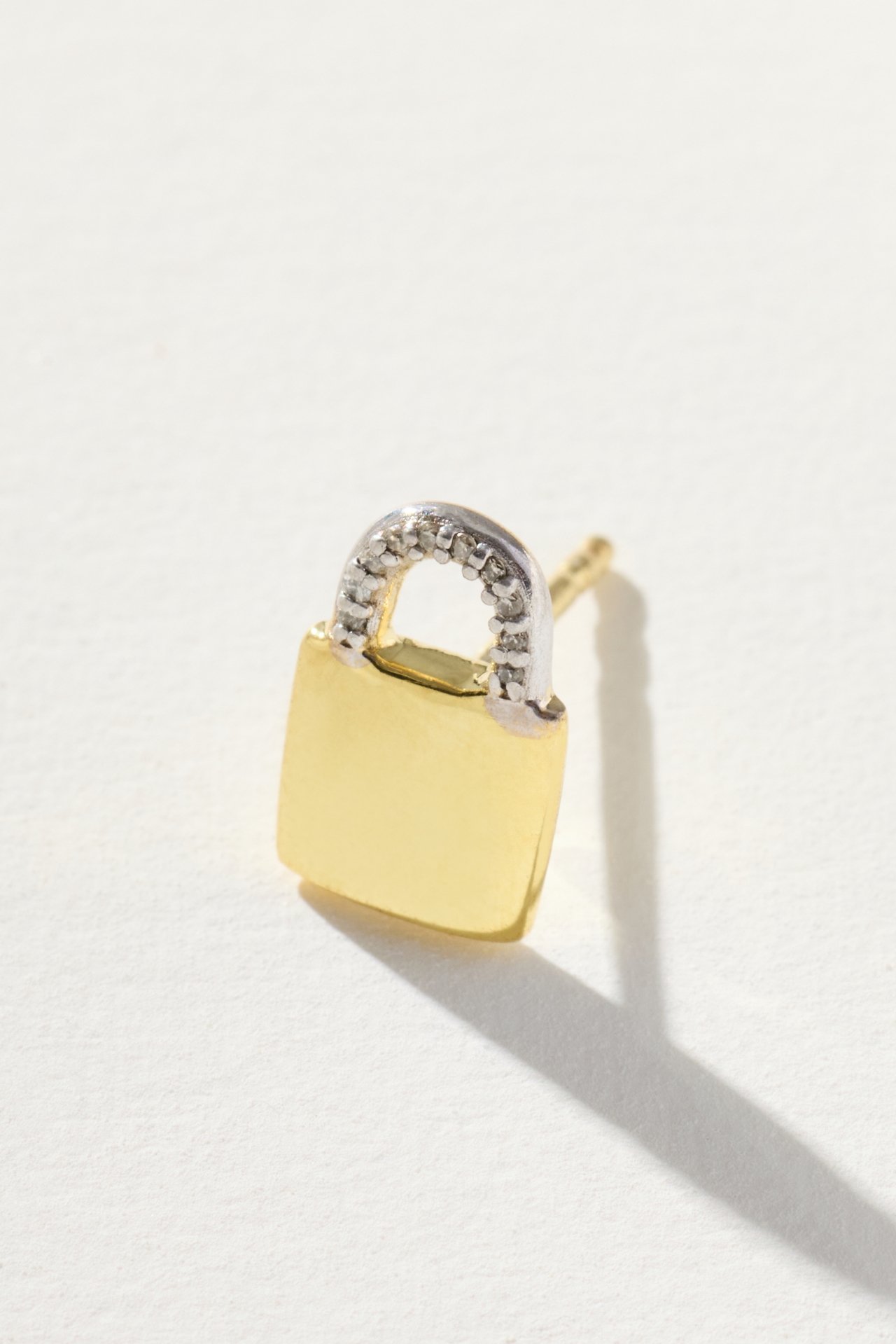 Pavé the Way Lock Your Superpower Stud Earrings
