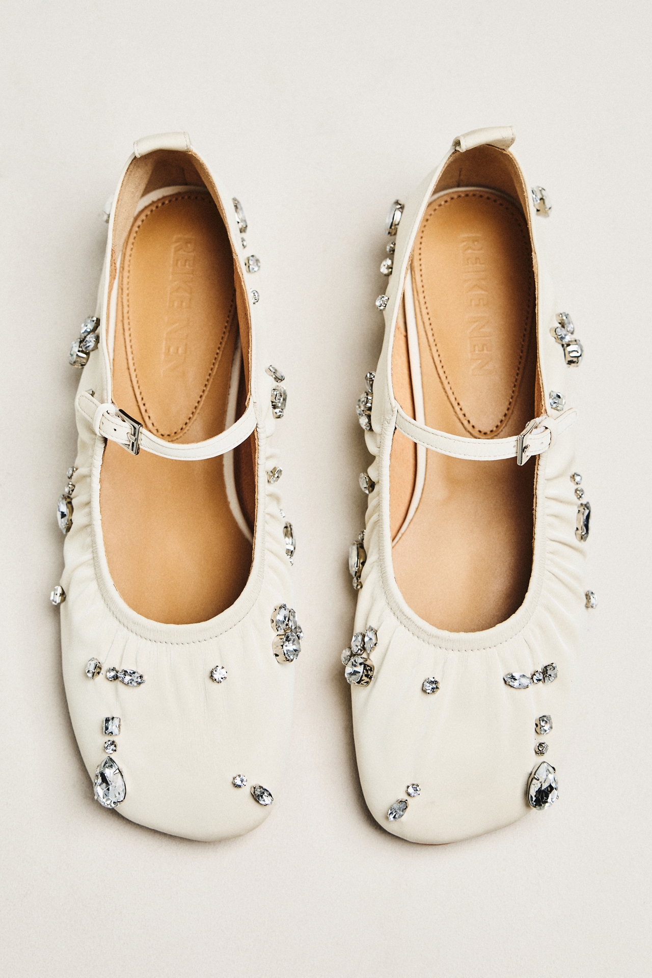 Reike Nen Sparkling Stone Mary Jane Flats