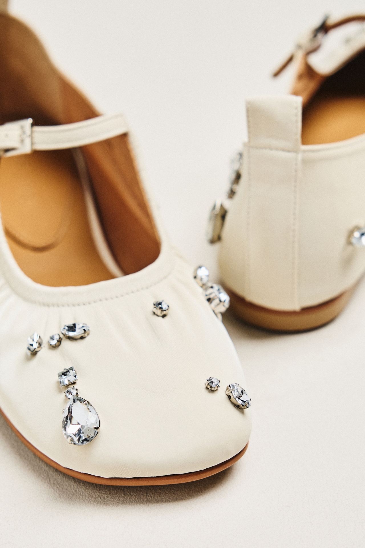 Reike Nen Sparkling Stone Mary Jane Flats