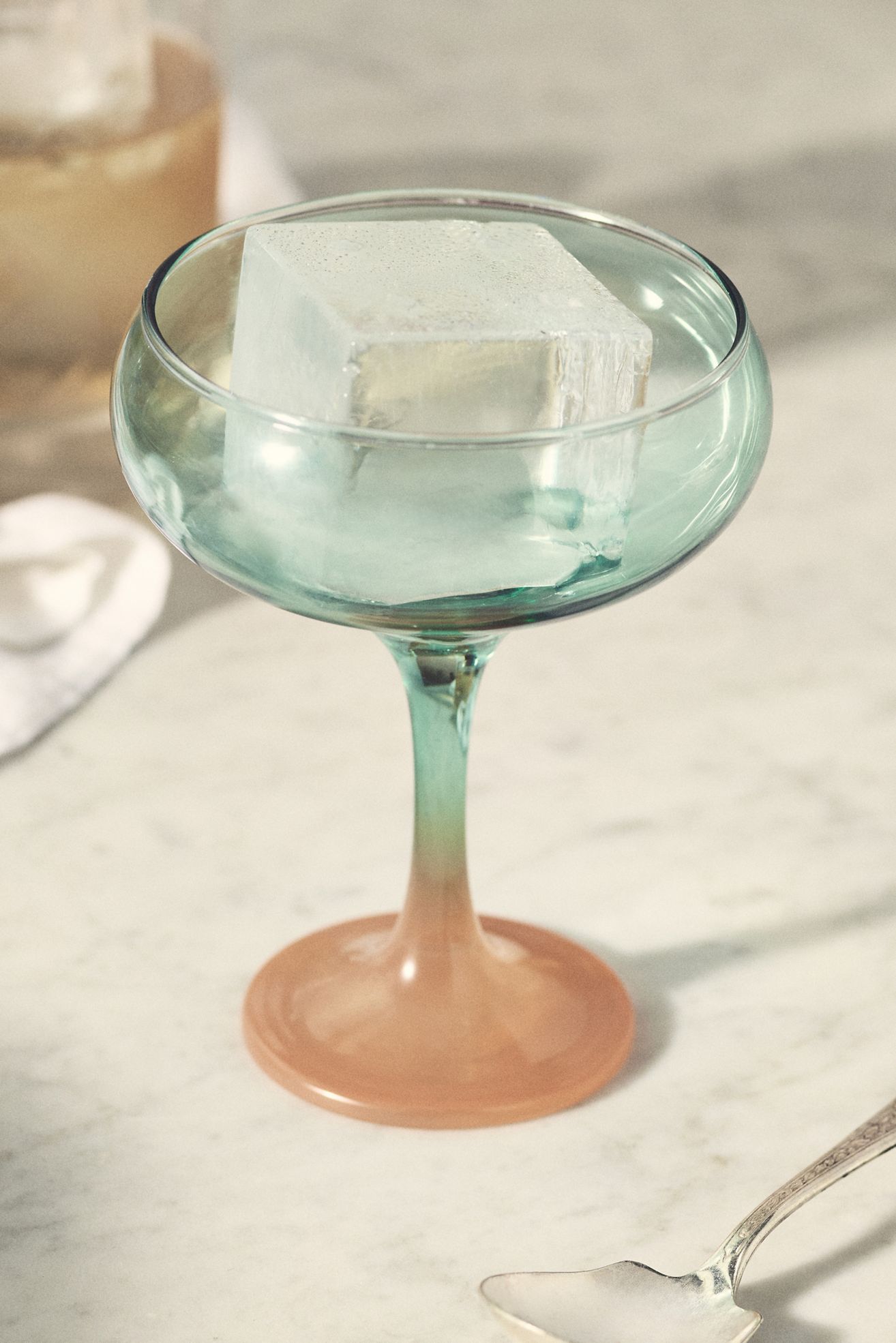 Tandy Coupe Glass - Turquoise, One Size