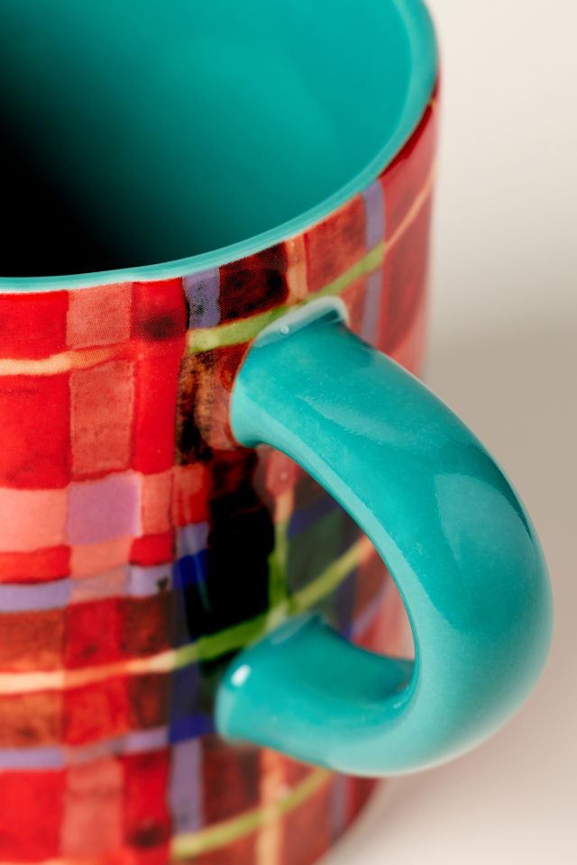 Tartan Steingut-Becher #3