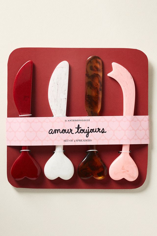 Herzi Resin Cheese Knives, Set of 4 | AnthroHome
