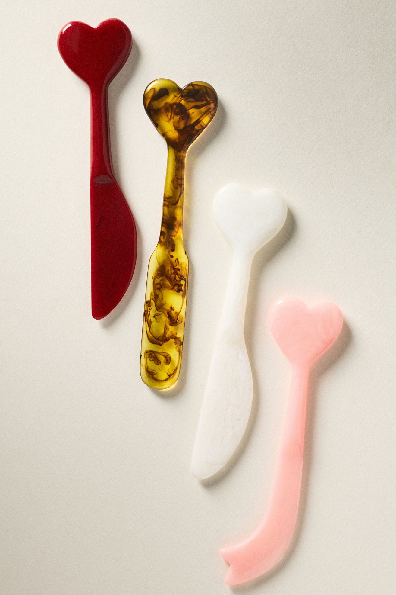 Herzi Resin Cheese Knives, Set of 4 - Multi, Standard, Set Of 4
