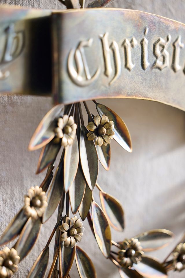 Merry Christmas Iron Wall Hanging #1
