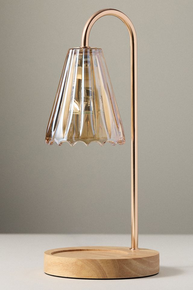 Amber Bloom Candle Warmer Lamp