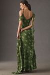 BHLDN Molly Strapless Chiffon Scarf Maxi Dress