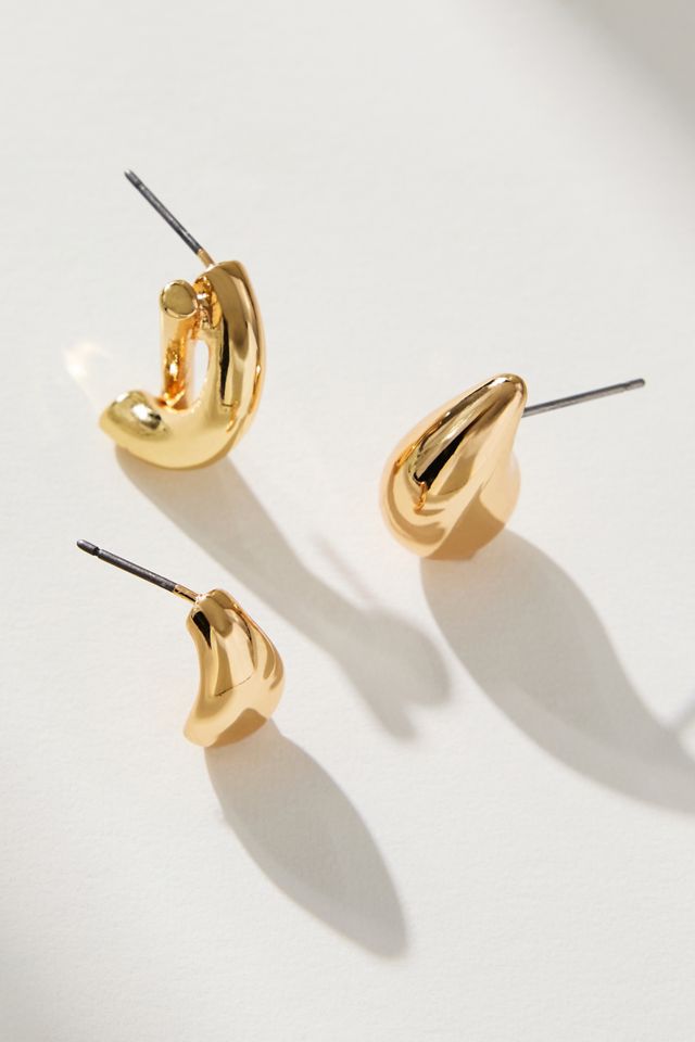 Les mini boucles d'oreilles Petra, lot de 3 #1
